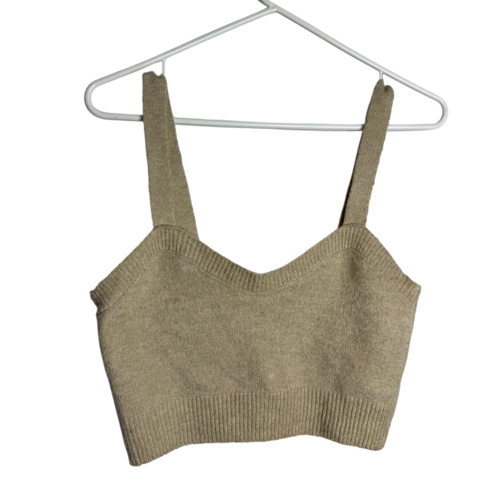 Forever 21 Tan Knit Tank Top